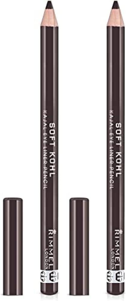 Rimmel London Soft Kohl Kajal Eyeliner Matita Occhi Morbida, 061 Jet Black