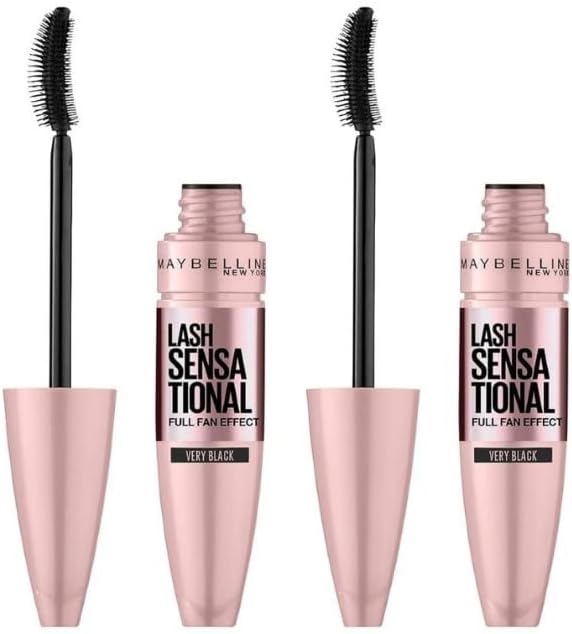 Maybelline New York Mascara Ciglia Sensazionali, Volumizzante, Effetto Ventaglio sulle Ciglia Senza Grumi, Effetto Modulabile, Very…