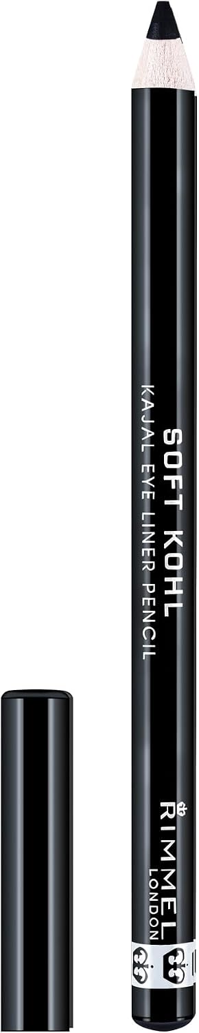 Rimmel London Soft Kohl Kajal Eyeliner Matita Occhi Morbida, 061 Jet Black