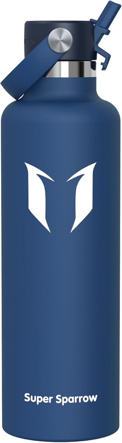 Super Sparrow Borraccia Termica, Acciaio Inox Bottiglia Termica - 350ml, 500ml, 750ml, 1L, 1.2L - Senza BPA Borracce, Borraccia…