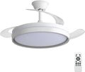EXTRASTAR 106cm Ventilatore da Soffitto con Luce e pale retrattili, Silenzioso Lampada Ventilatore…