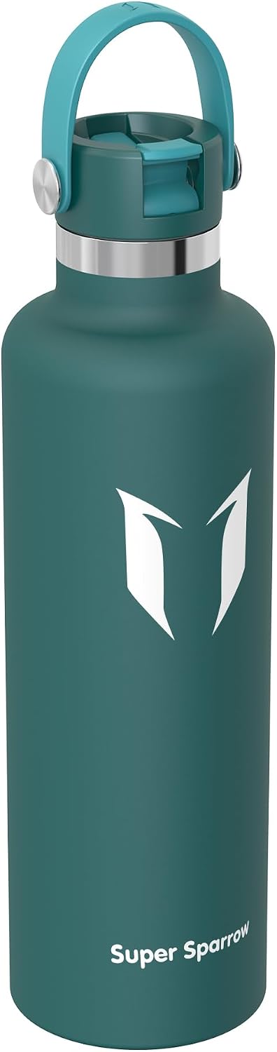 Super Sparrow Borraccia Termica, Acciaio Inox Bottiglia Termica - 350ml, 500ml, 750ml, 1L, 1.2L - Senza BPA Borracce, Borraccia…