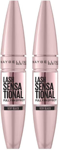 Maybelline New York Mascara Ciglia Sensazionali, Volumizzante, Effetto Ventaglio sulle Ciglia Senza Grumi, Effetto Modulabile, Very…
