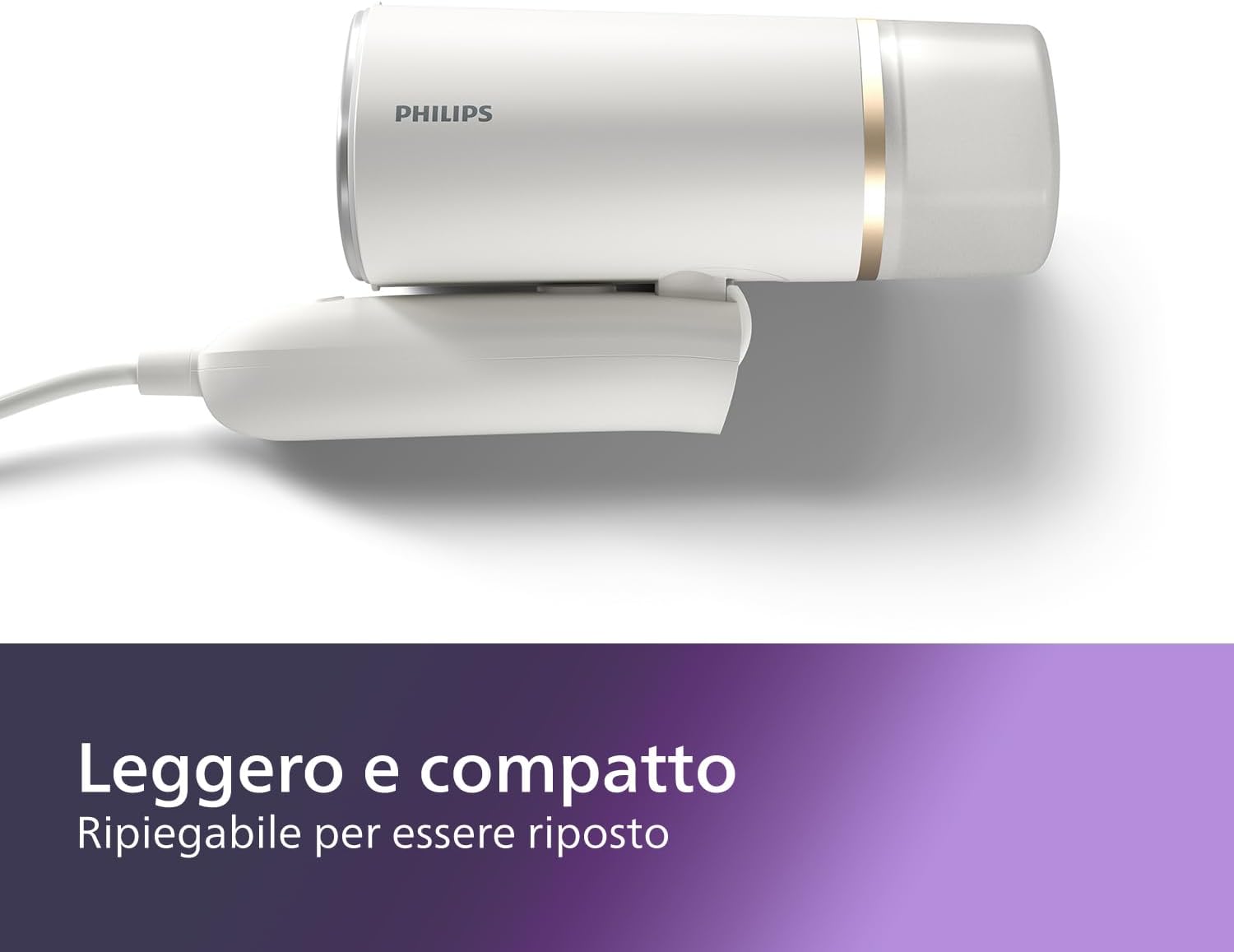 Philips Serie 3000 Stiratrice verticale a vapore - 1000 W, 20 g/min di vapore, serbatoio dell'acqua estraibile da 120 ml,…
