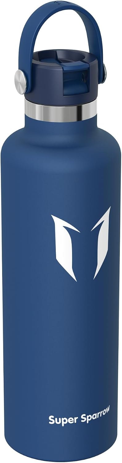 Super Sparrow Borraccia Termica, Acciaio Inox Bottiglia Termica - 350ml, 500ml, 750ml, 1L, 1.2L - Senza BPA Borracce, Borraccia…