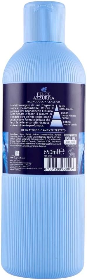 Felce Azzurra - Bagnoschiuma Profumato Classico, Bagno Schiuma Detergente Delicato Idratante per Pelle Morbida con…