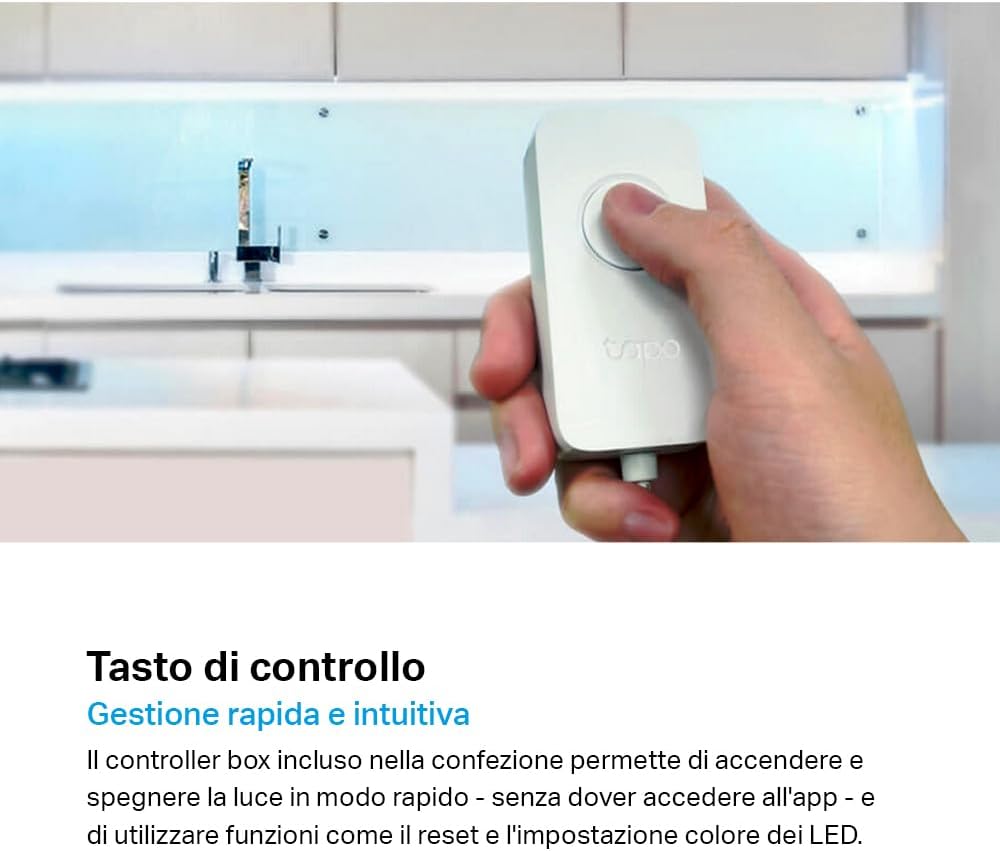 Tapo L900-5 Striscia LED Smart Wi-Fi 5m, Controllo Vocale Compatibile con Alexa e Google Assistant,…