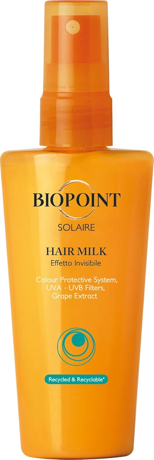 Biopoint Solaire - Hair Milk, Spray Protezione Solare per Capelli, Azione Idratante e Nutriente, Texture Invisibile, Dona…