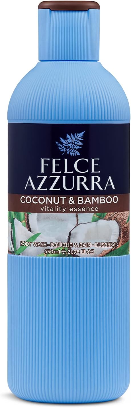 Felce Azzurra - Bagnoschiuma Profumato Cocco e Bamboo, Bagno Schiuma Detergente Delicato Idratante per Pelle Morbida, Note…