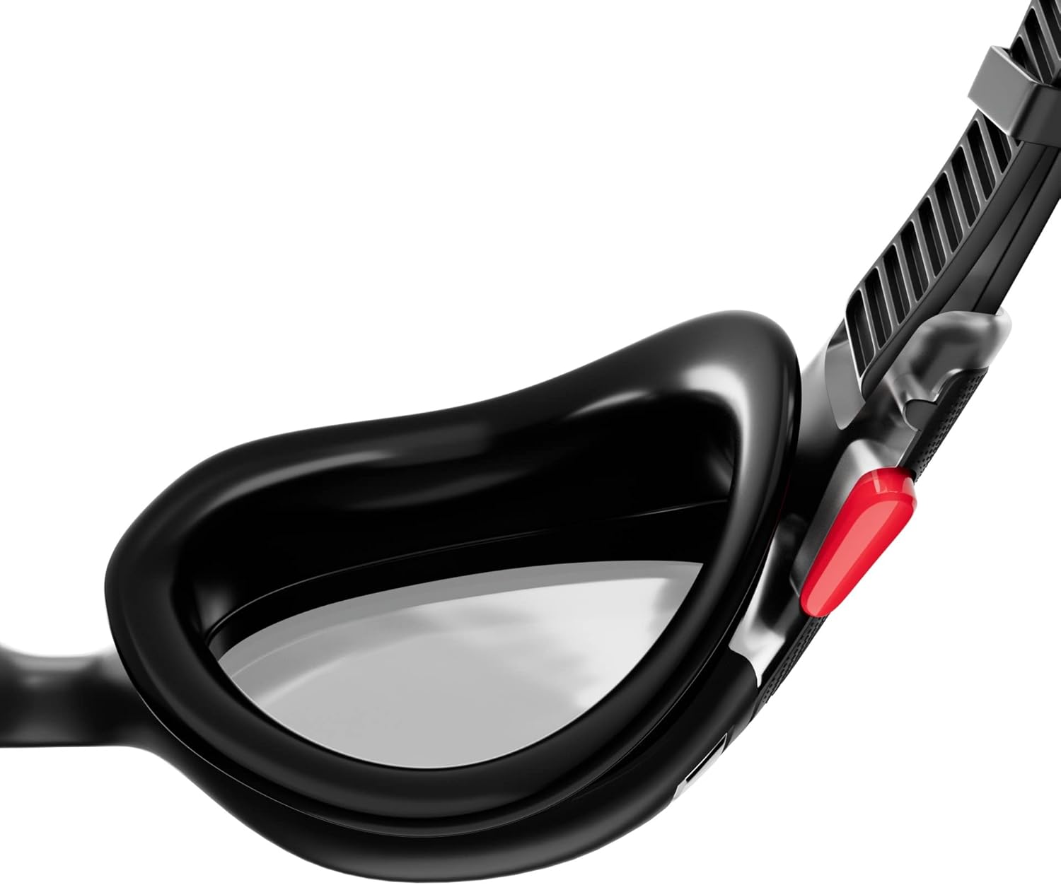 Lenti azzurre con tecnologia anti-appannamento e protezione UV degli occhialini professionali Speedo Biofuse.