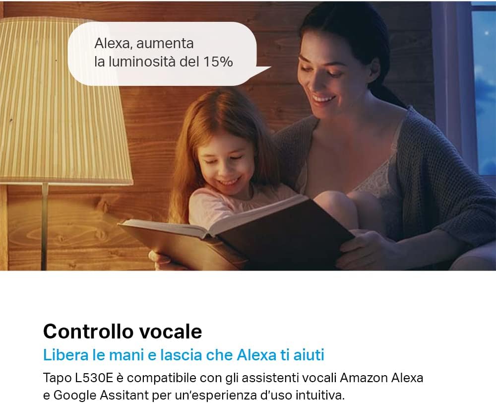 Tapo L530E Lampadina WiFi Intelligente LED Smart Multicolore, E27, Compatibile con Alexa e…