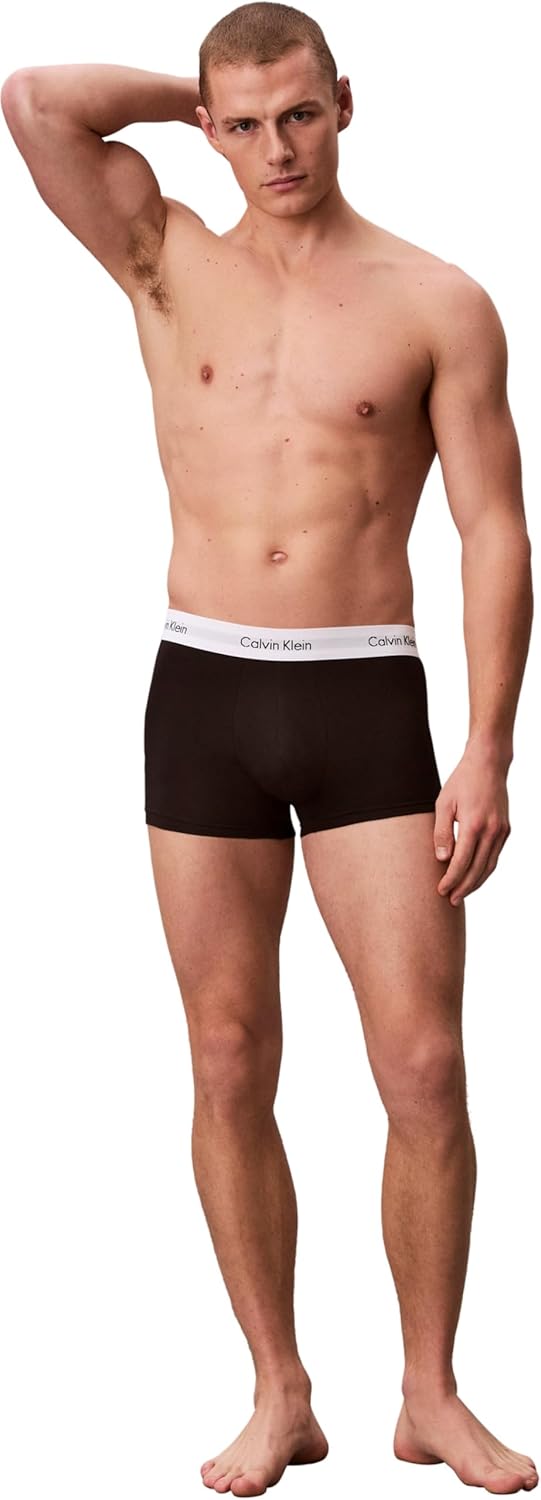 Calvin Klein Boxer Uomo, Hüft-Shorts, Alta qualità Baumwoll-Unterhosen per Uomo, con Stretch-Anteil, Elasticizzati Colorati, 3er…