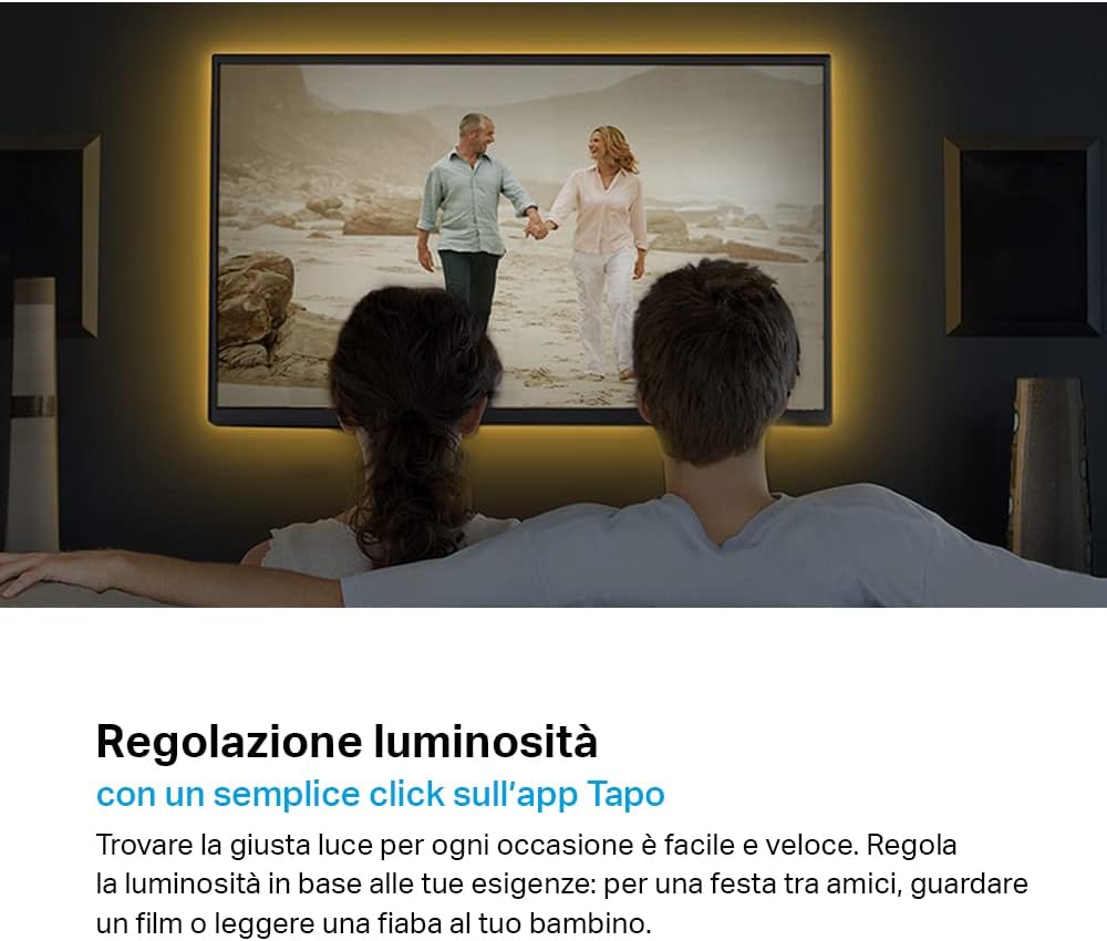 Tapo L900-5 Striscia LED Smart Wi-Fi 5m, Controllo Vocale Compatibile con Alexa e Google Assistant,…