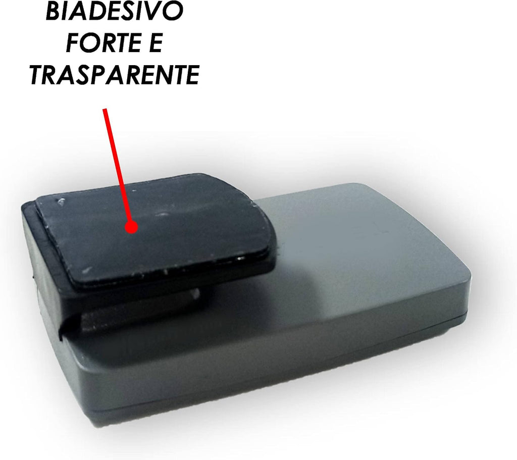 Set 2 Pezzi Supporto Telepedaggio Auto Compatibile con Dispositivo Telepass® e MooneyGo® – Clip Universale da Parabrezza o…