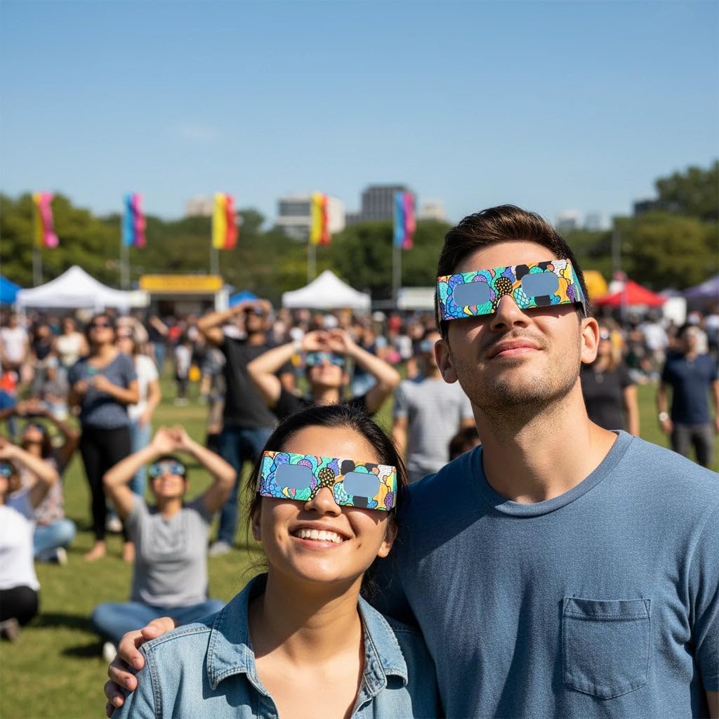 Absolute Eclipse Occhiali Eclissi Solare Certificati ISO 12312-2 CE | Occhiali per Vedere Eclissi 12 Agosto 2026 | Produttore…