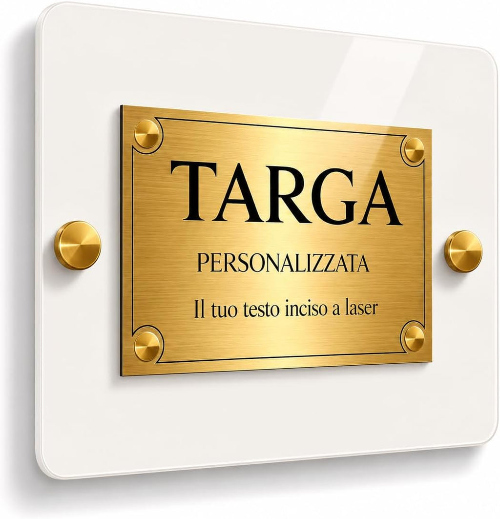 Targa Porta Ingresso Personalizzata Adesiva -Targhetta Personalizzata per Casa Vacanze, Numero Civico Esterno, Casella…