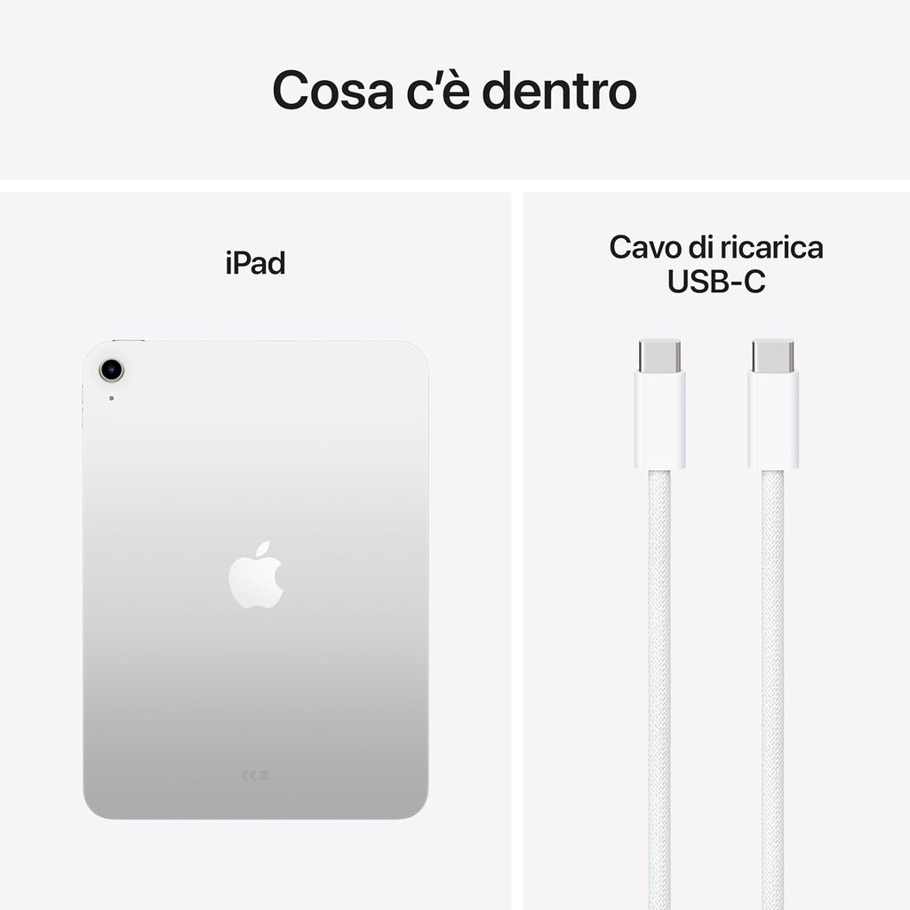 Apple iPad con chip A16: display Liquid Retina da 11'', 128 GB, Wi Fi 6, fotocamera frontale e…