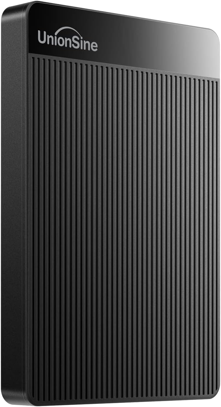 UnionSine Hard Disk Esterno 2,5" 500GB Ultra Slim Portatile USB3.0 SATA HDD Storage per PC, Macbook, PS4, Xbox series, Wii…