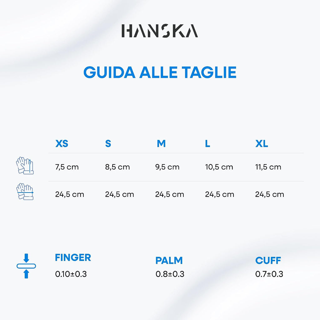 HANSKA 100 Guanti Monouso Nitrile Blu - Senza Polvere - Usa e Getta- Ambidestri - Non Sterili - Base di Gomma - Adatti per…
