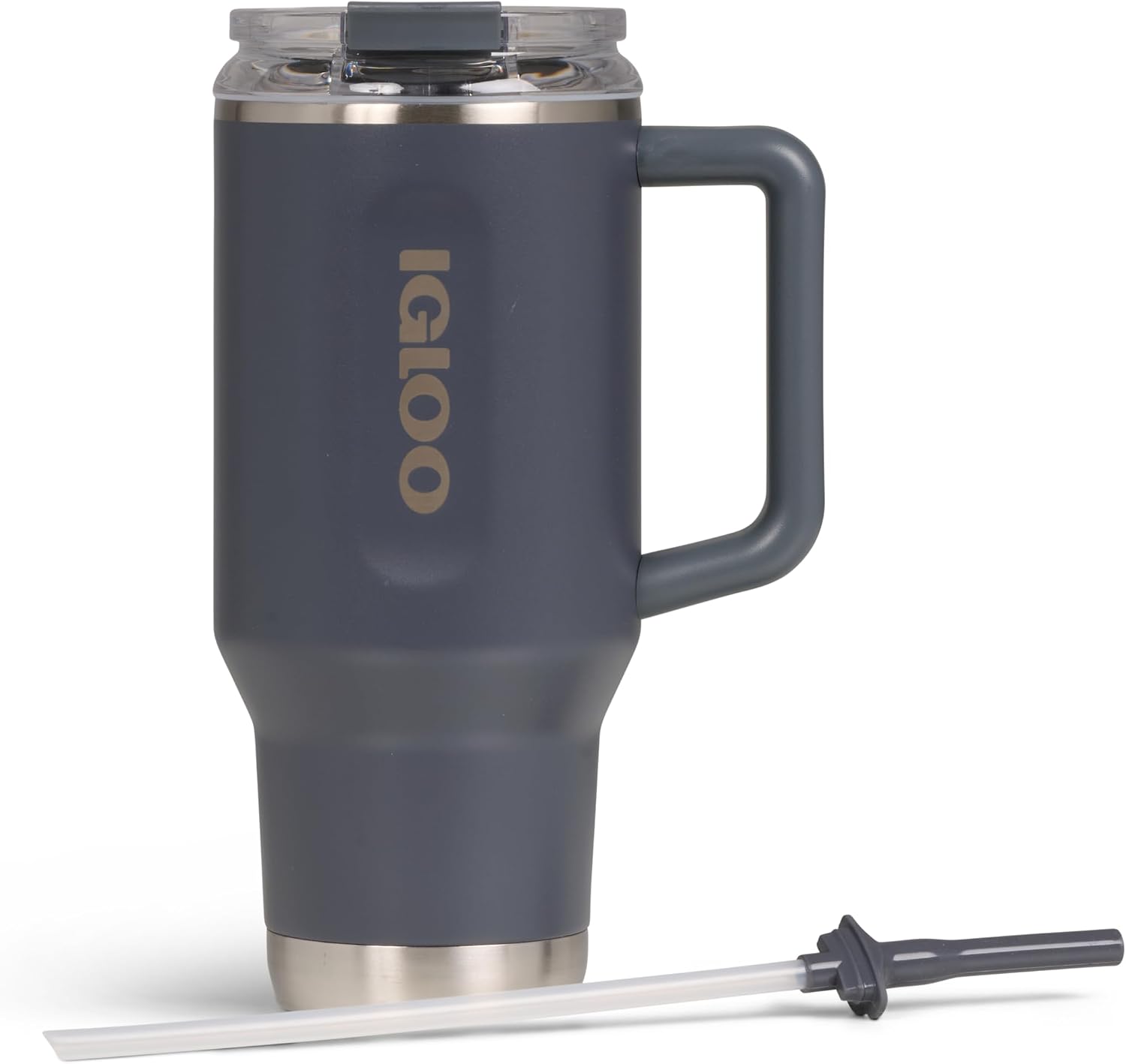 IGLOO TRAVEL MUG 32 tazza termica 900ml in acciaio inox con cannuccia – borraccia ermetica adatta a bevande gassate, senza…