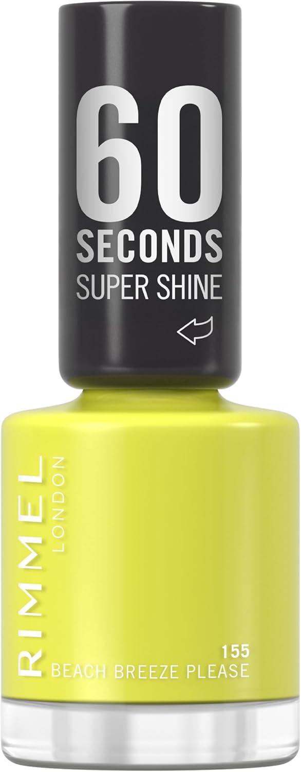 Rimmel 60 Seconds Super Shine Smalto, Smalto asciugatura rapida, Colore vibrante, A lunga tenuta, 8 ml, 108 Cameo Rose