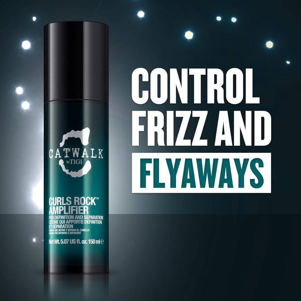 Capelli ricci definiti e controllati con il Catwalk di TIGI Curls Rock Amplifier