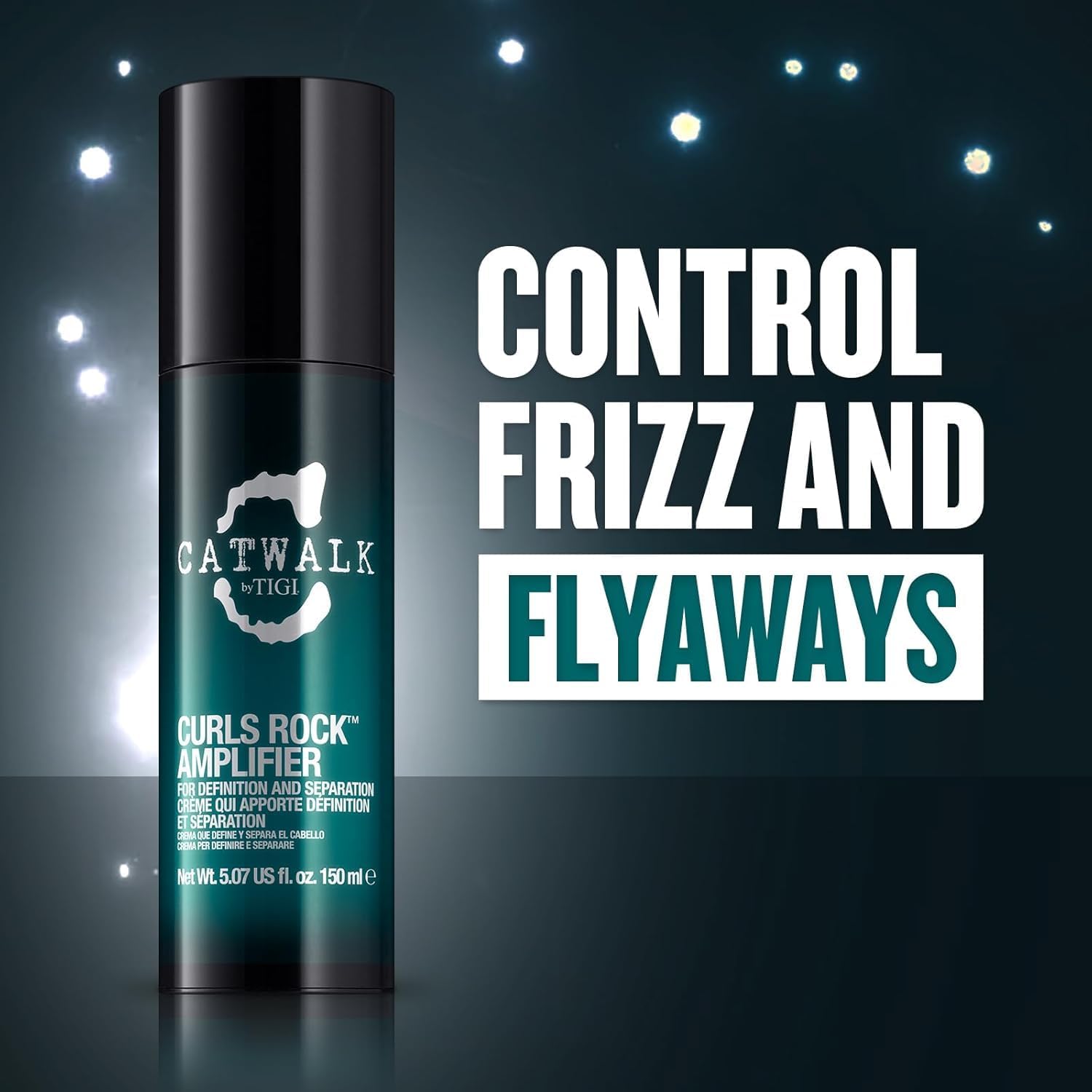 Capelli ricci definiti e controllati con il Catwalk di TIGI Curls Rock Amplifier