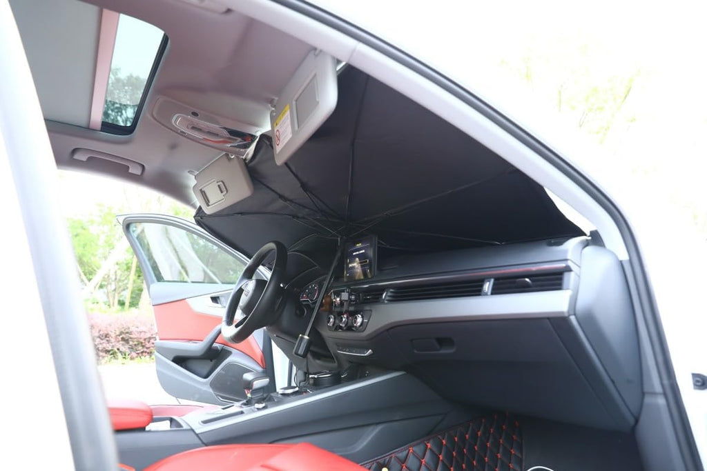 Parasole Auto Interno, Ombrello Parasole per Auto SUV Camion, Disegno Brevettato (125X65cm Per Auto Piccolo)