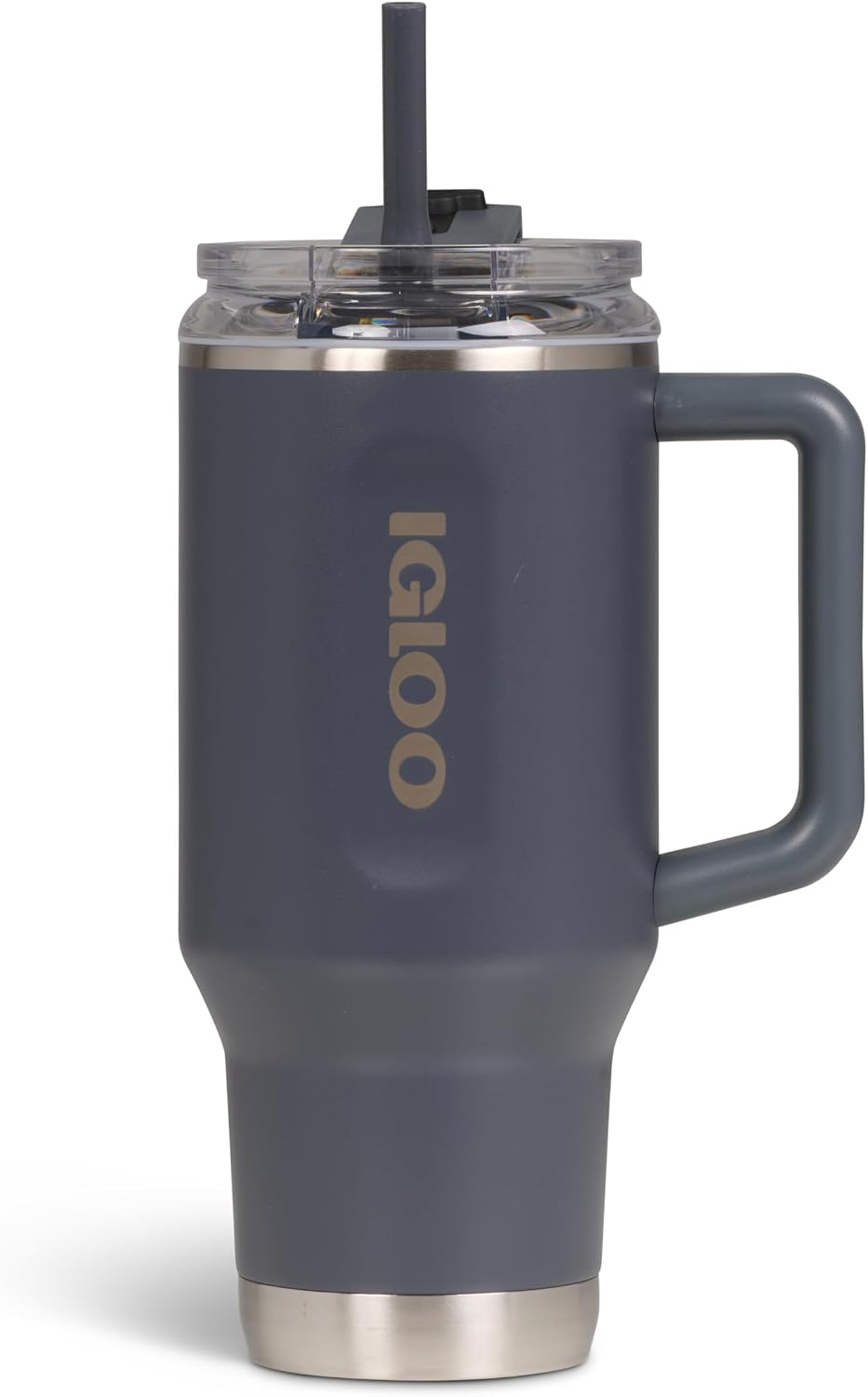 IGLOO TRAVEL MUG 32 tazza termica 900ml in acciaio inox con cannuccia – borraccia ermetica adatta a bevande gassate, senza…