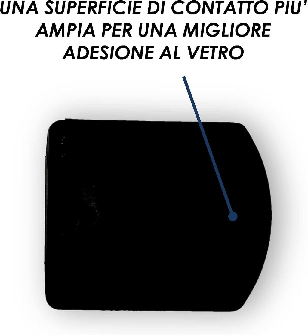 Set 2 Pezzi Supporto Telepedaggio Auto Compatibile con Dispositivo Telepass® e MooneyGo® – Clip Universale da Parabrezza o…