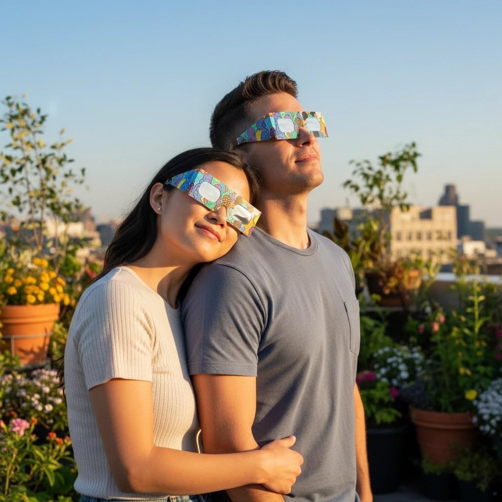 Absolute Eclipse Occhiali Eclissi Solare Certificati ISO 12312-2 CE | Occhiali per Vedere Eclissi 12 Agosto 2026 | Produttore…