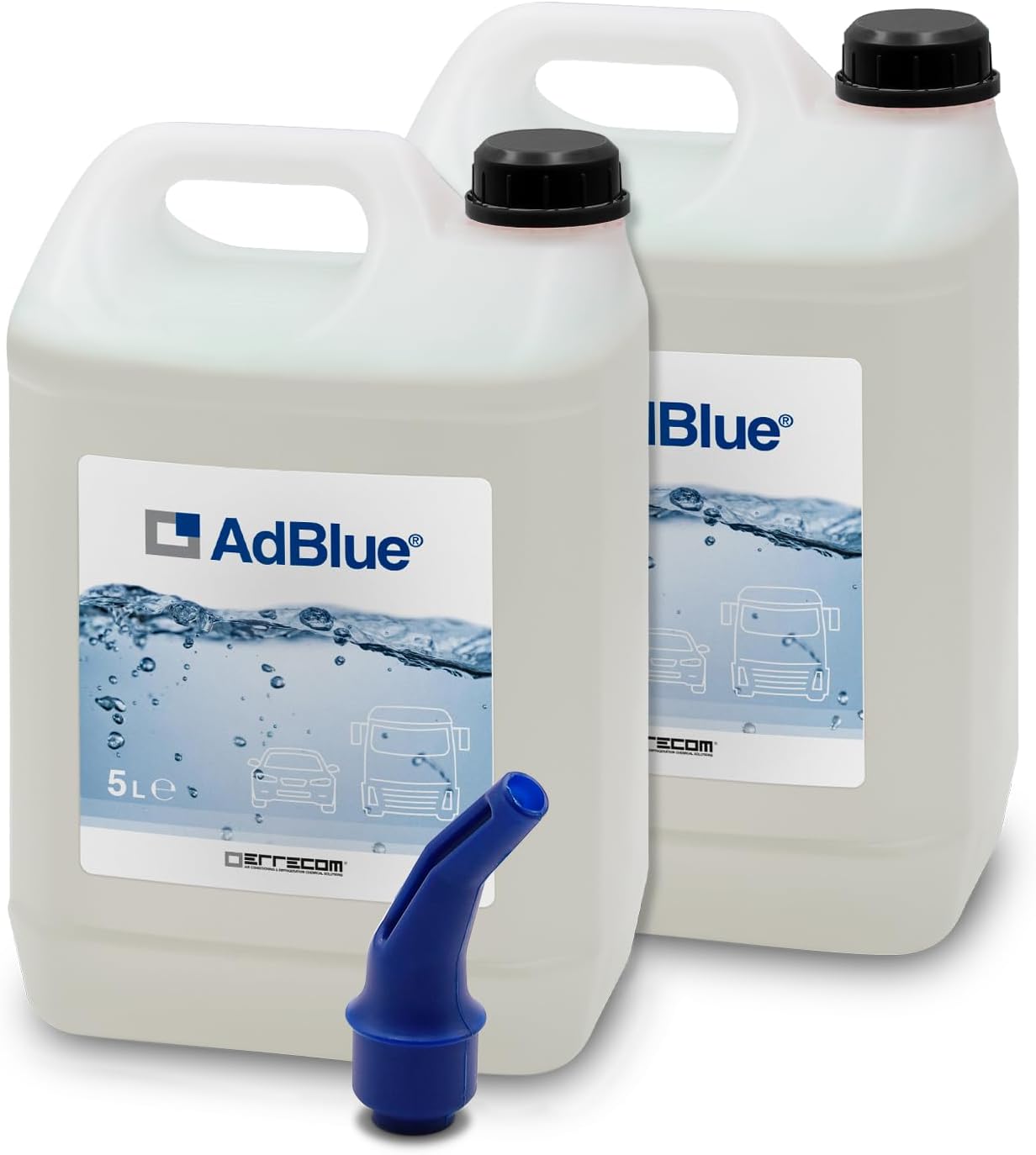 AdBlue® Additivo Motori Diesel per Riduzione Emissioni NOx a Base Urea, Conforme a ISO 22241-1, 10 L (2 x 5 L), Beccuccio Incluso