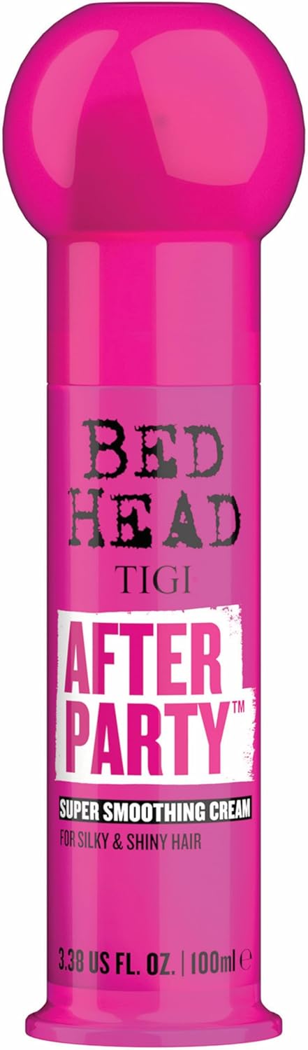 Bed Head by TIGI After Party Crema Lisciante, 100ml | Crema styling anti-crespo con olio di ricino per capelli bagnati o asciutti,…