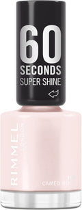 Rimmel 60 Seconds Super Shine Smalto, Smalto asciugatura rapida, Colore vibrante, A lunga tenuta, 8 ml, 108 Cameo Rose