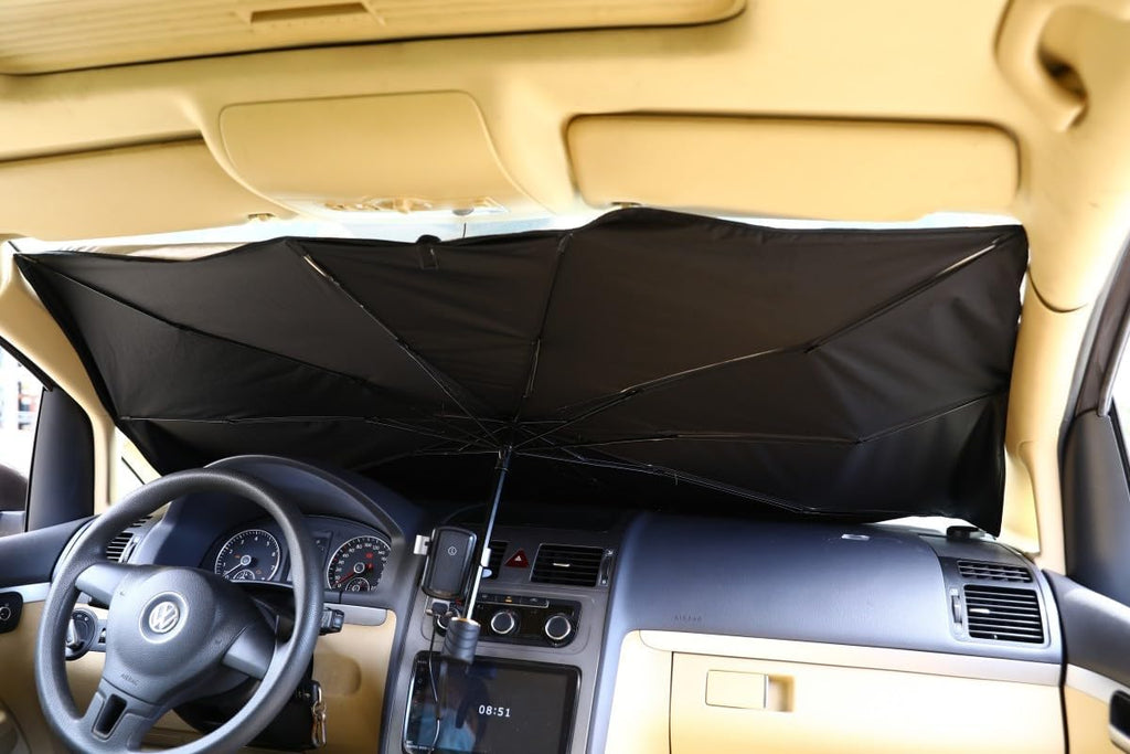 Parasole Auto Interno, Ombrello Parasole per Auto SUV Camion, Disegno Brevettato (125X65cm Per Auto Piccolo)