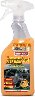 Ma-Fra Trattamento 3in1 Plastiche, Pulisce, Ravviva e Protegge Parti Interne dell'Auto, Ideale per Cruscotti e Guarnizioni, Crea…