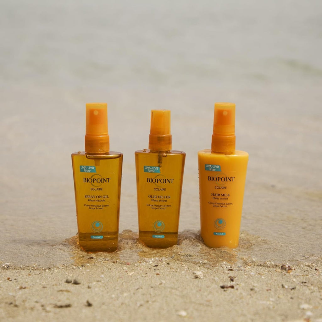 Biopoint Solaire - Hair Milk, Spray Protezione Solare per Capelli, Azione Idratante e Nutriente, Texture Invisibile, Dona…