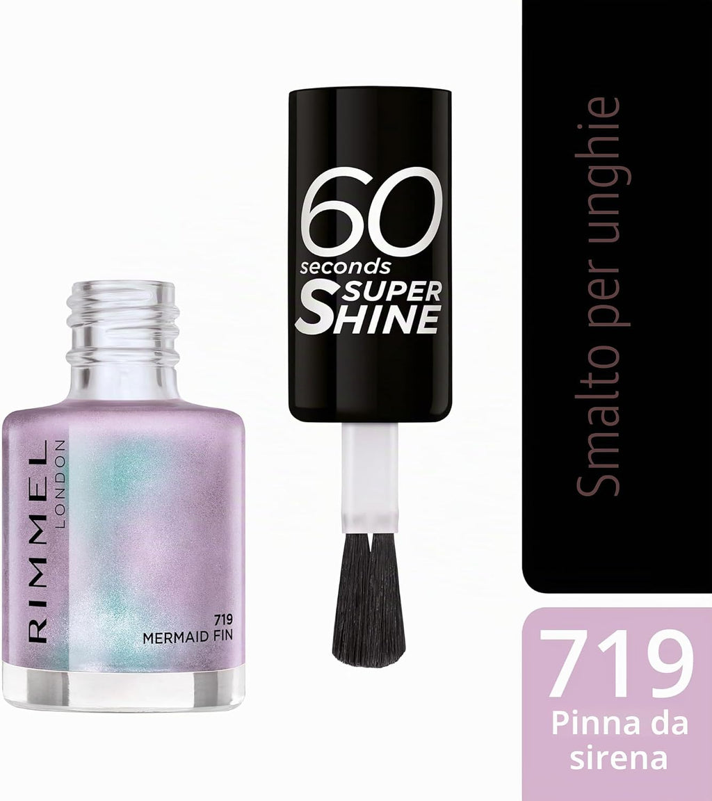 60 Seconds Super Shine Esmalte De Uñas #719-Mermaid Fin 8 Ml Cura della persona e salute