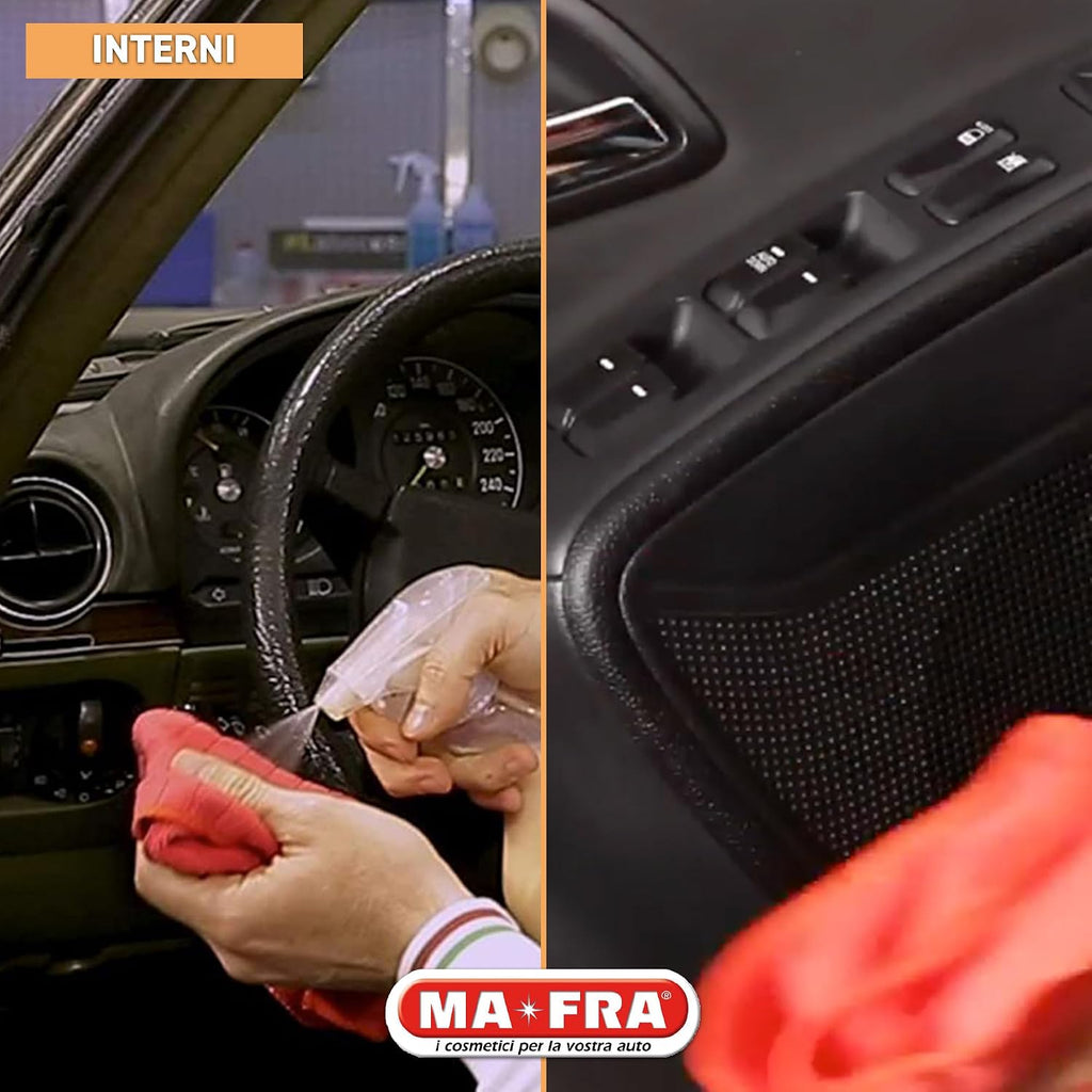 Ma-Fra Trattamento 3in1 Plastiche, Pulisce, Ravviva e Protegge Parti Interne dell'Auto, Ideale per Cruscotti e Guarnizioni, Crea…
