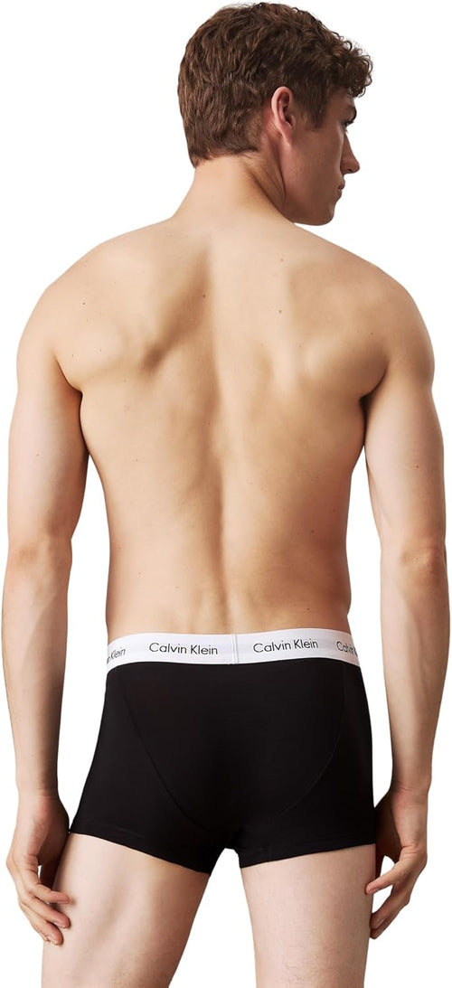 Calvin Klein Boxer Uomo, Hüft-Shorts, Alta qualità Baumwoll-Unterhosen per Uomo, con Stretch-Anteil, Elasticizzati Colorati, 3er…