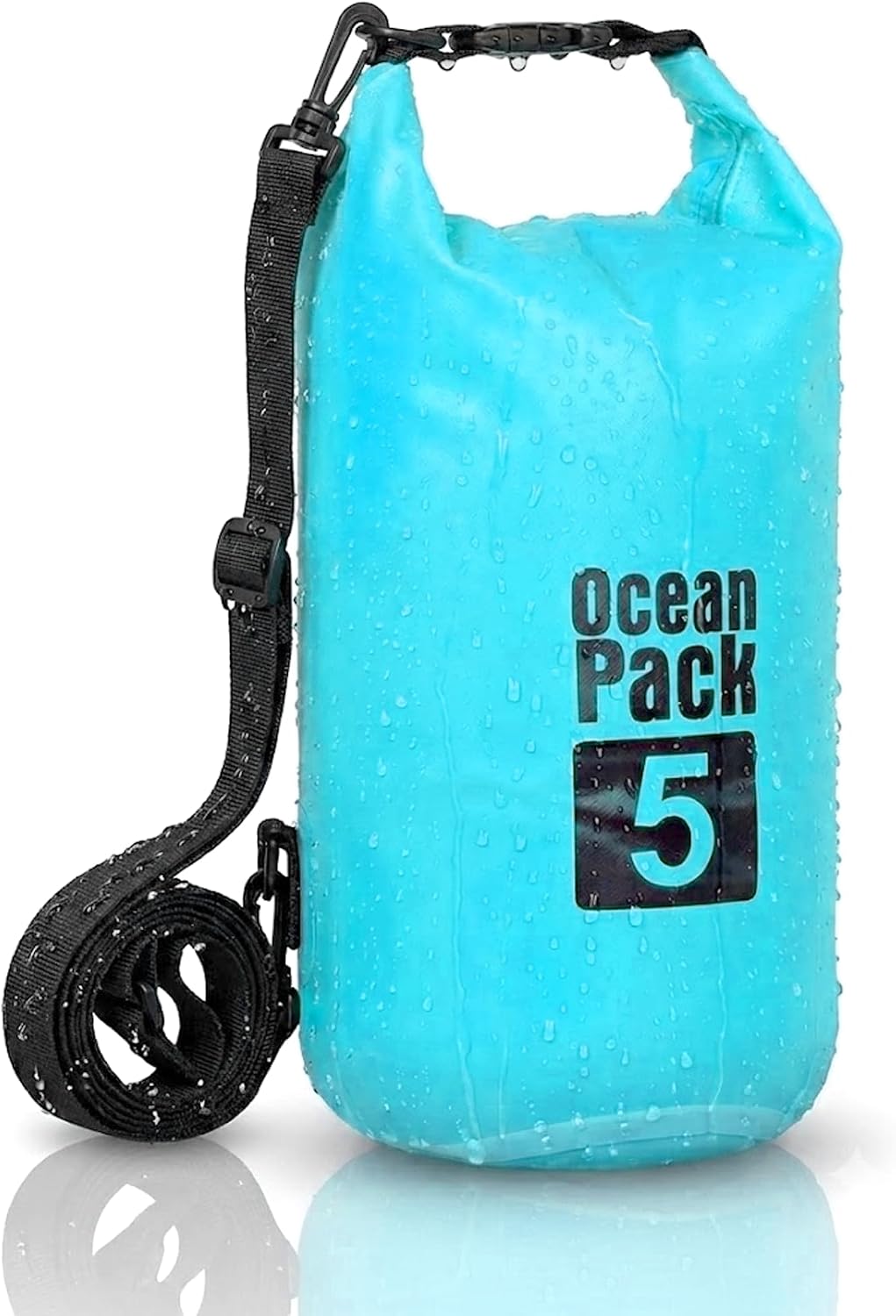 Dry Bag, Borsa Sacca Zaino Impermeabile Waterproof, chiusura a rotolo e tracolla, custodia impermeabile per cellulare e…