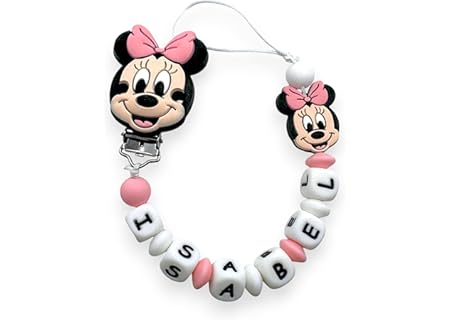 Catenella Portaciuccio Personalizzata con Nome per Neonati, Clip Ciuccio Universale Anticaduta, Idea Regalo Nascita…