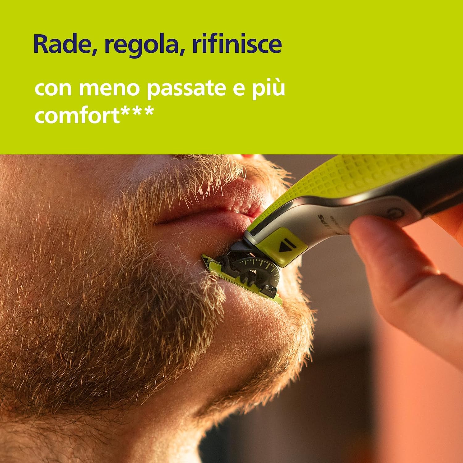 Philips OneBlade Original 360 lame, compatibili con tutti i modelli OneBlade e OneBlade Pro, 2 pezzi (modello QP420/60)