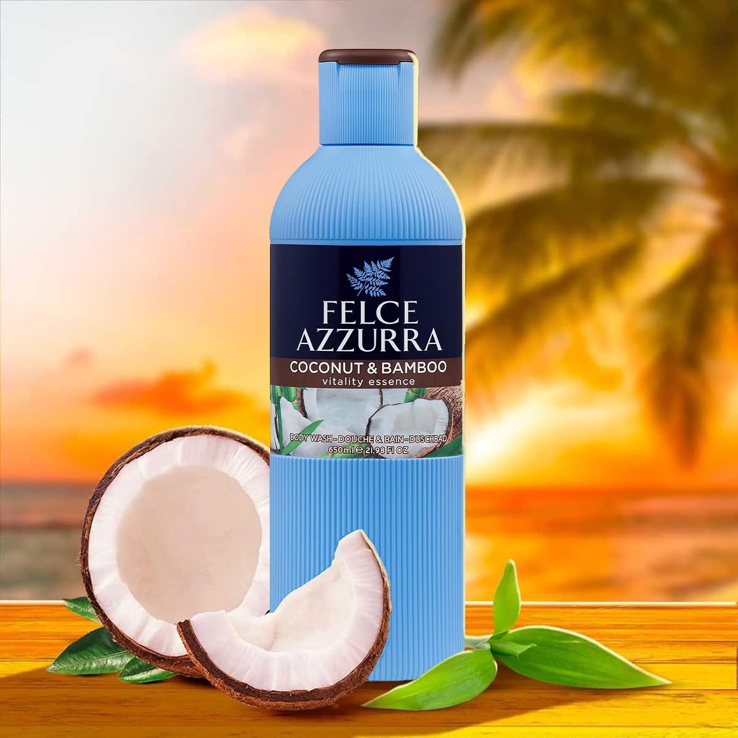 Felce Azzurra - Bagnoschiuma Profumato Cocco e Bamboo, Bagno Schiuma Detergente Delicato Idratante per Pelle Morbida, Note…