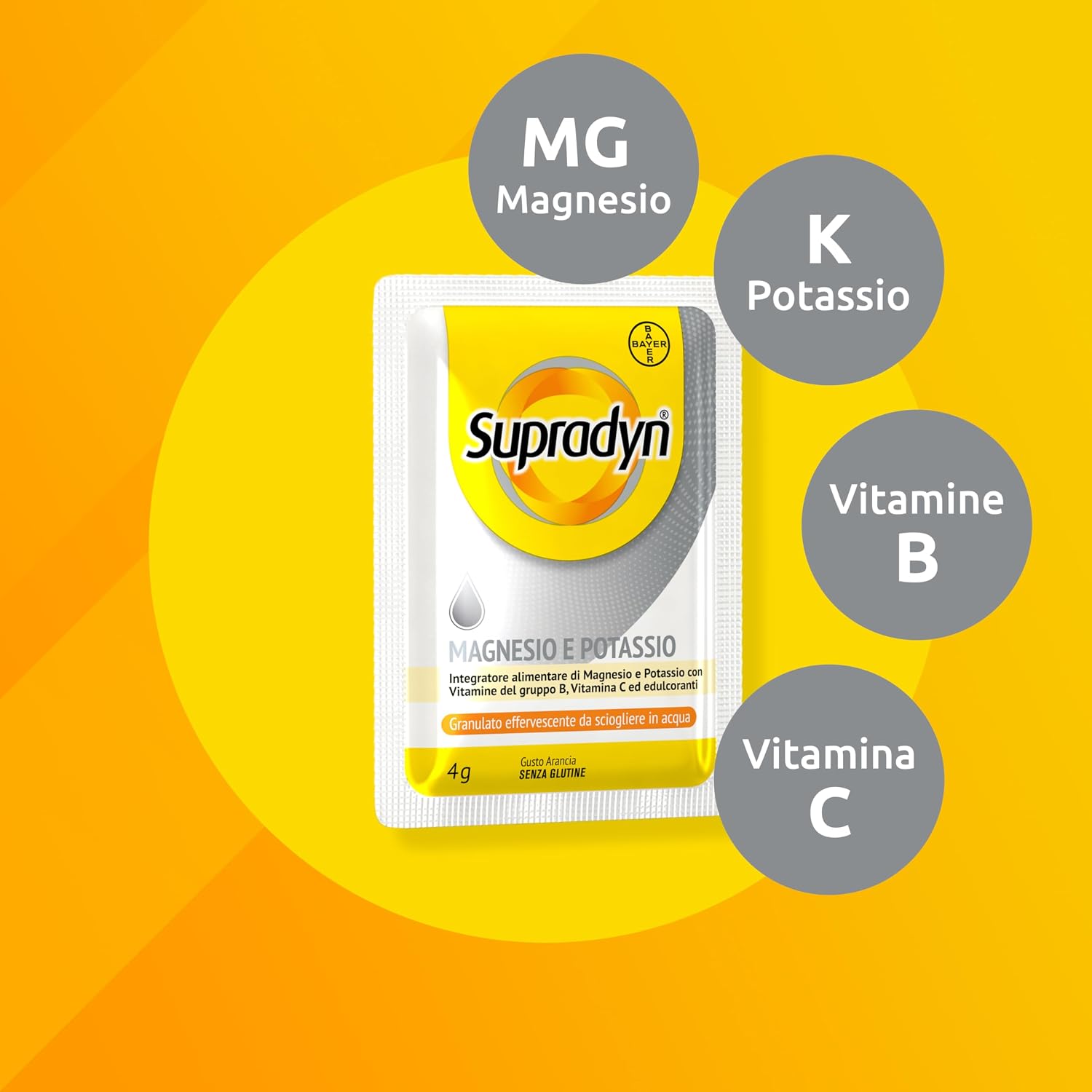 Supradyn Magnesio e Potassio Integratore Multivitaminico con Vitamine B, Vitamina C e Sali Minerali per Stanchezza, Caldo e…
