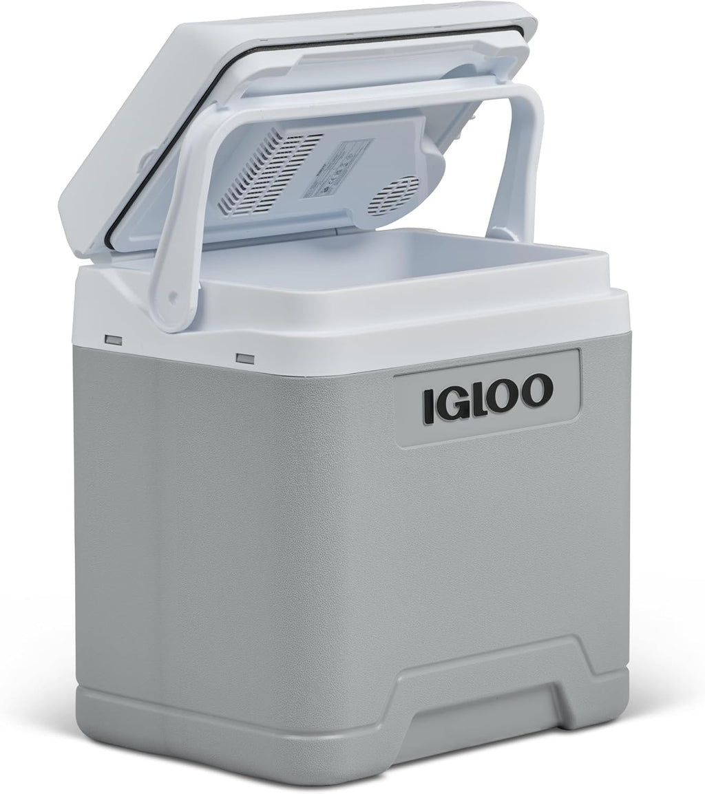 IGLOO IE27 Frigo Elettrico, 12V e 230V, 27L – Mini Frigorifero Compatto per Auto, Campeggio, Viaggi, Barca e Festival –…
