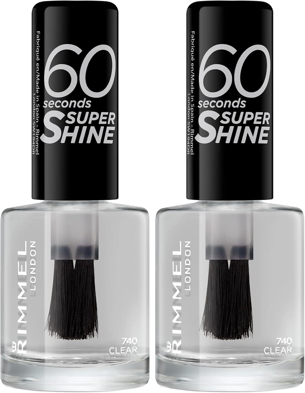 Rimmel 60 Seconds Super Shine Smalto, Smalto asciugatura rapida, Colore vibrante, A lunga tenuta, 8 ml, 108 Cameo Rose