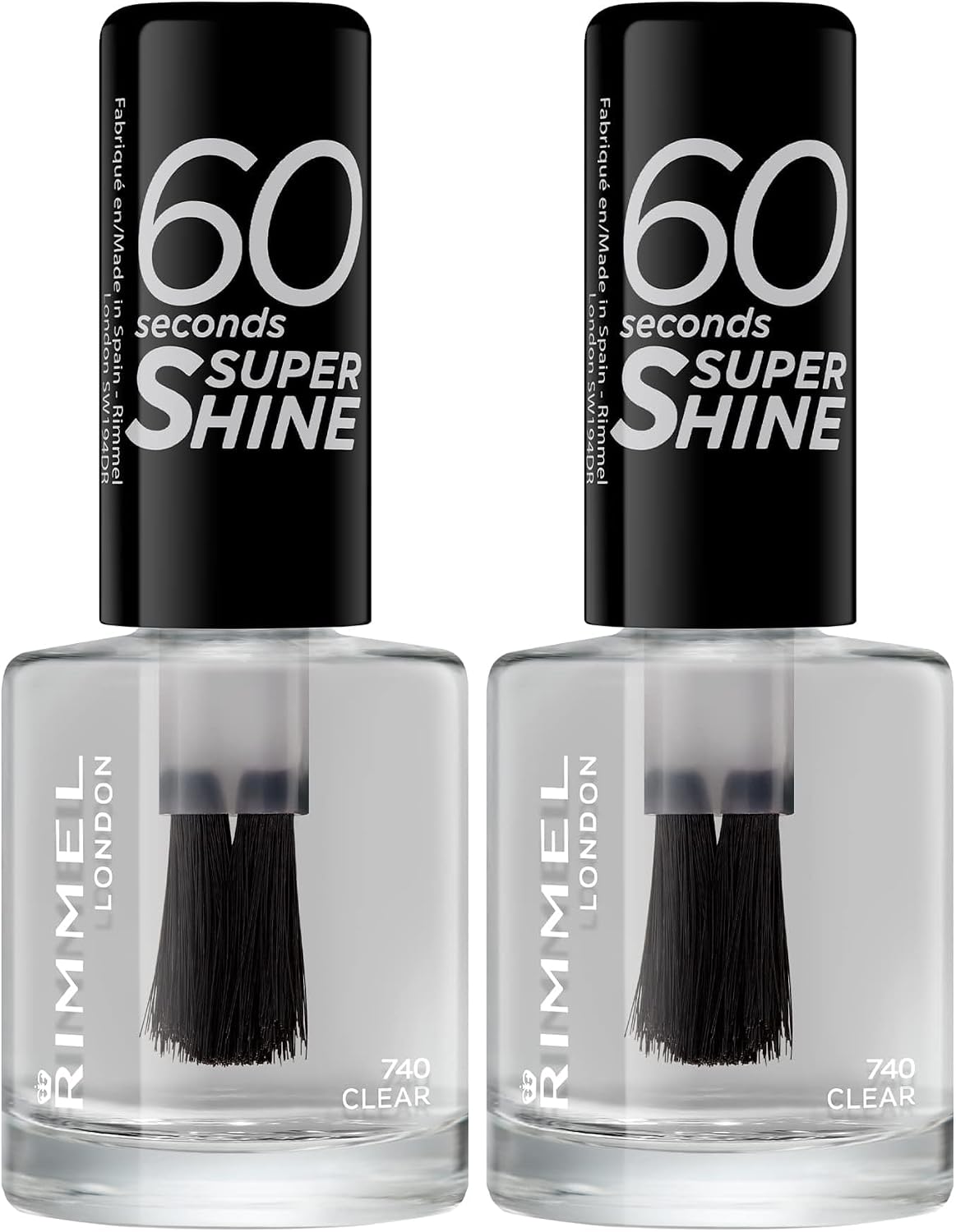 Rimmel 60 Seconds Super Shine Smalto, Smalto asciugatura rapida, Colore vibrante, A lunga tenuta, 8 ml, 108 Cameo Rose