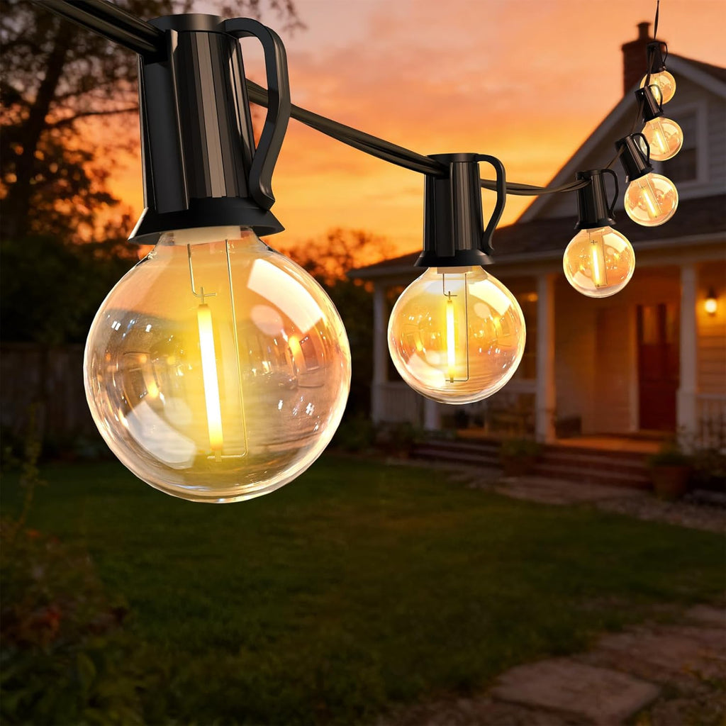 ROVLAK Catena Luminosa Esterno 15M, Luci da Esterno Giardino con 25+3 Lampadine LED G40 in…