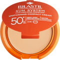 Rilastil Sun System - Base compatta con Spf 50+, corregge le imperfezioni e unifica il tono, resistente all'acqua
